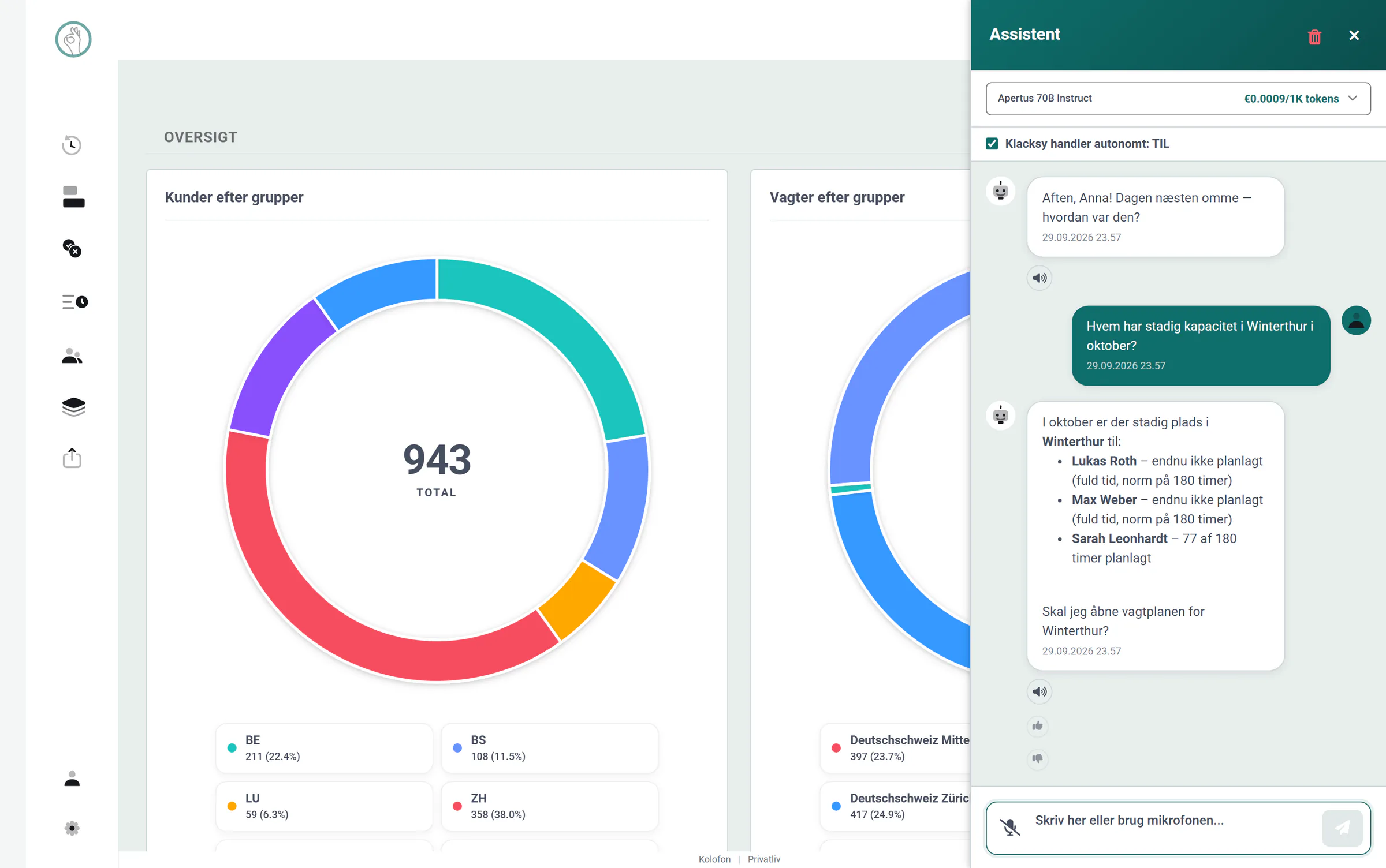 Klacksy AI-assistent i Klacks